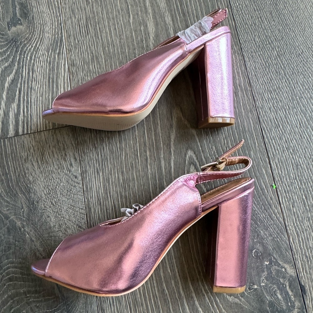 RAID Rai Pink Sling Back Heeled Sandals Size 7 - Picture 7 of 11